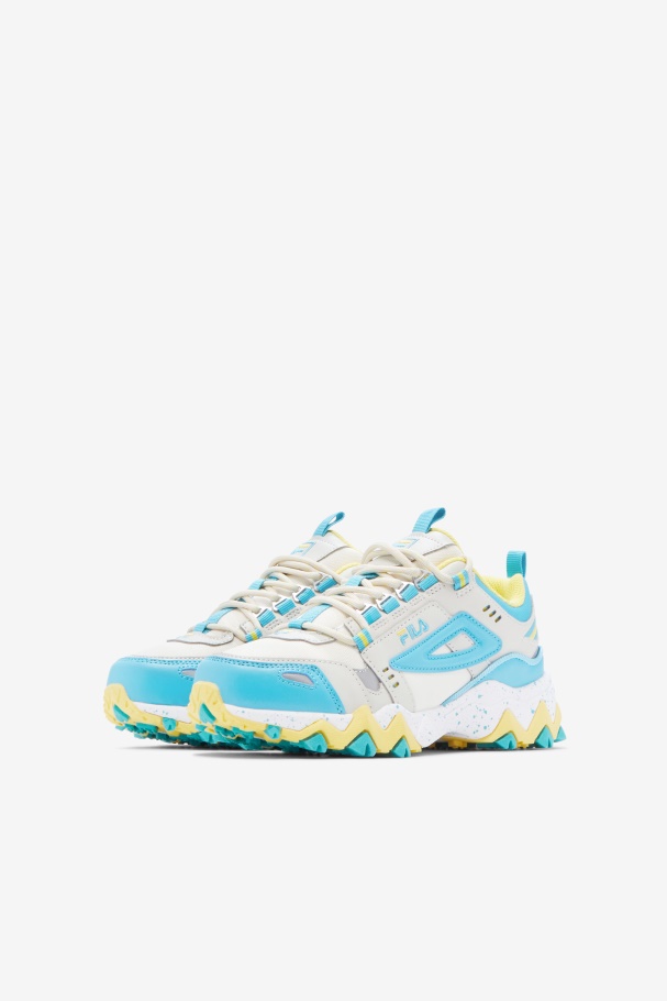 Big Kids\' Oakmont Tr White/Blue/Goldfinch Fila UK