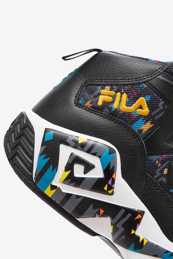 Men\'s MB Fila UK Black/June Bug/Saffron