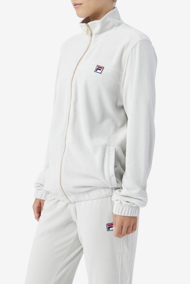 Fila UK Ravid Velour Jacket Dawn Blue