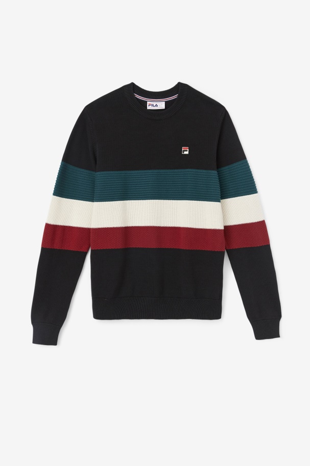 Willkie Sweater Fila UK Black/June Bug/White