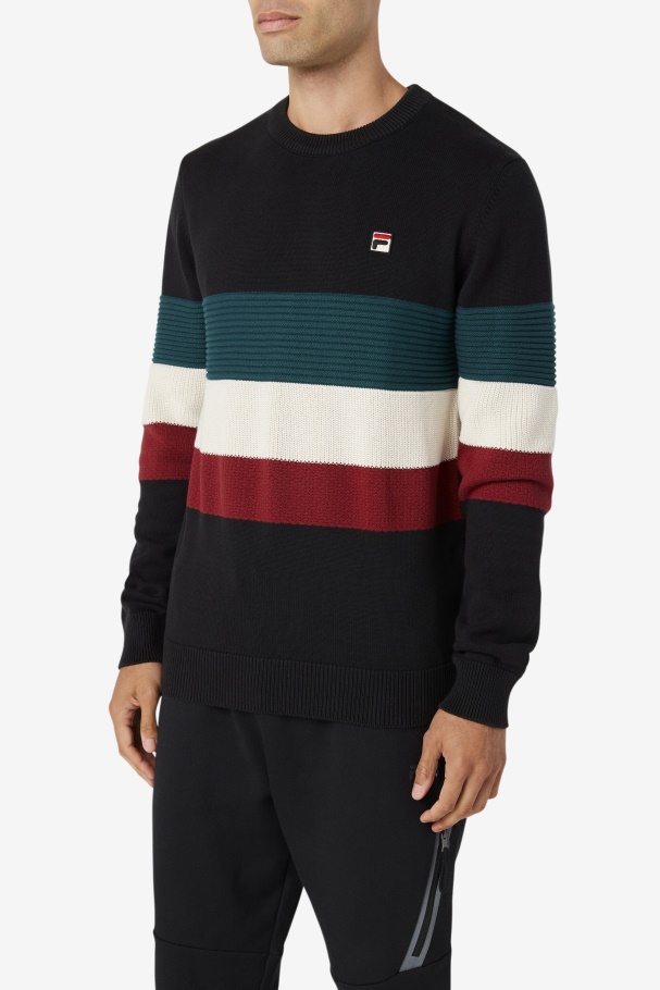 Willkie Sweater Fila UK Black/June Bug/White