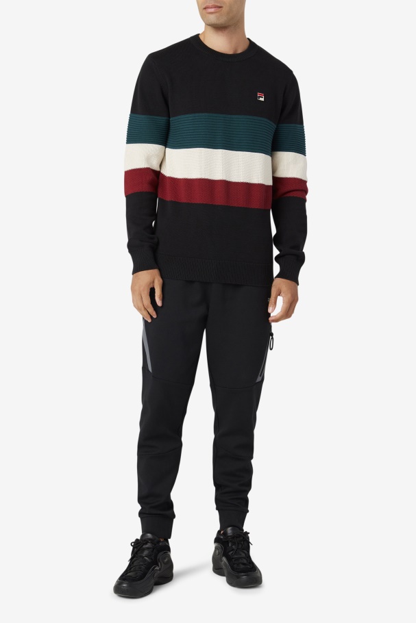 Willkie Sweater Fila UK Black/June Bug/White