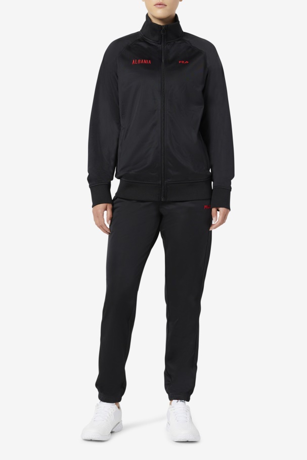 Fila UK Black/Red Albania Track Pant
