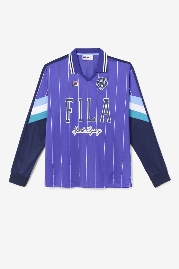 Liberty/Blue/White Fila UK Kay Goalie Jersey