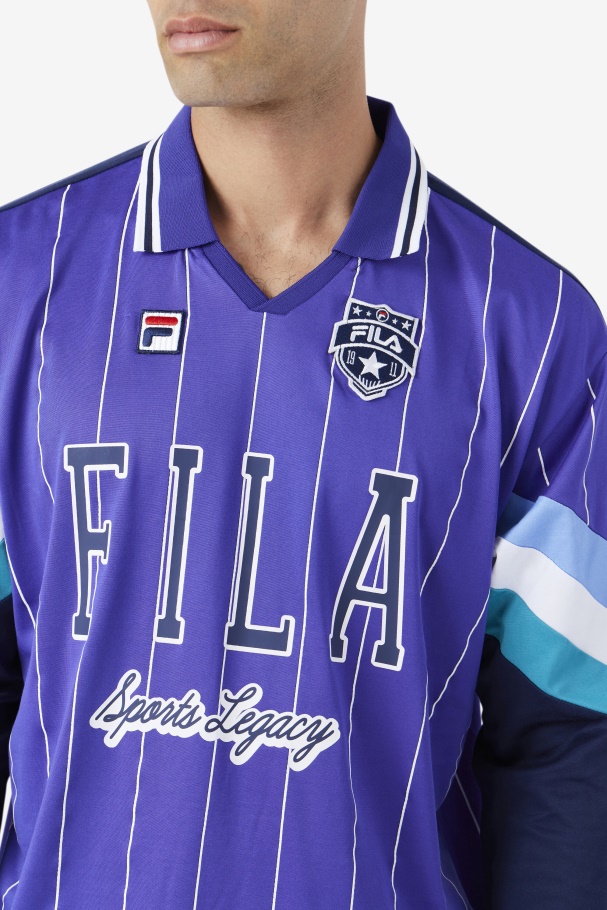 Liberty/Blue/White Fila UK Kay Goalie Jersey