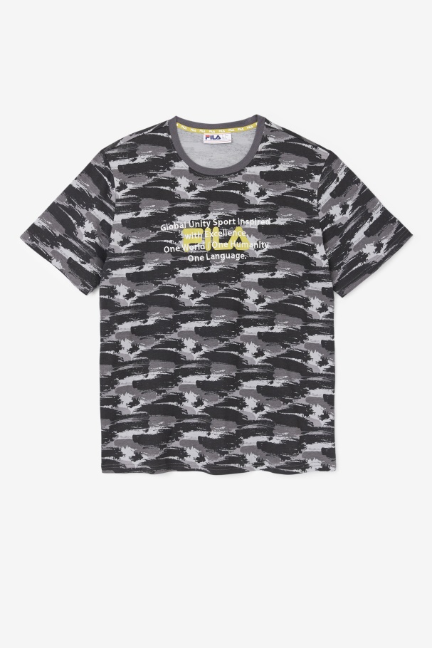 Thunderstorm/Camo Pepacton Tee Fila UK
