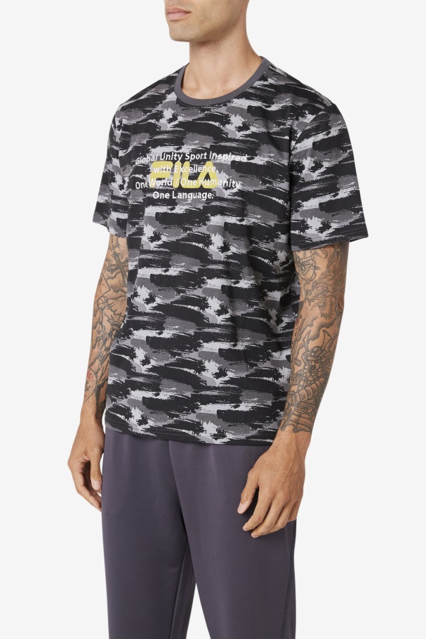 Thunderstorm/Camo Pepacton Tee Fila UK