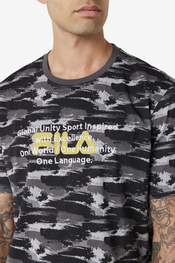 Thunderstorm/Camo Pepacton Tee Fila UK