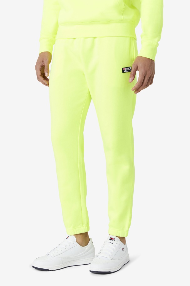 Yellow/Black Fila UK Garin Jogger