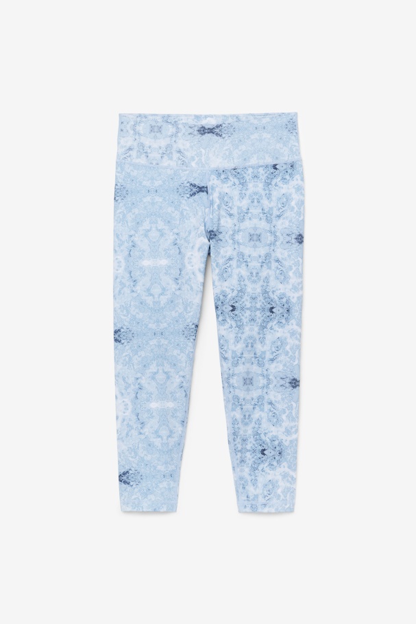 Fila UK Blue Fog Print Forza Sleek 7/8 Leggings