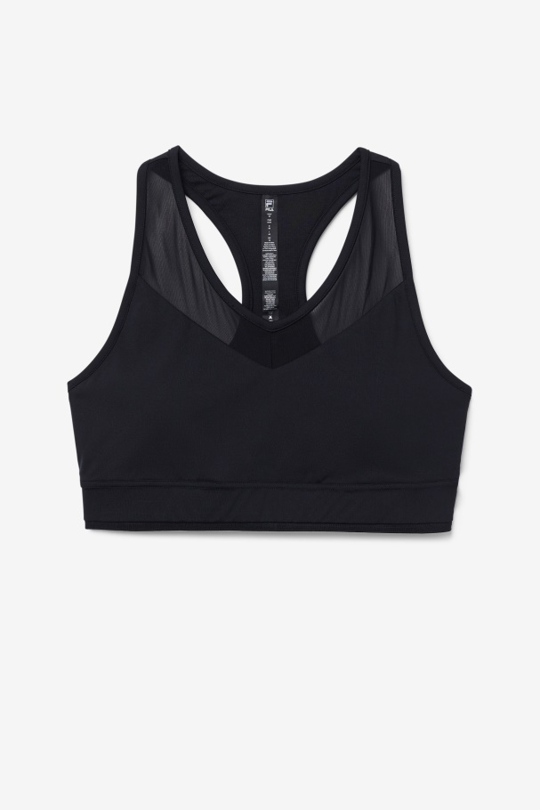 Fila UK Uplift Racerback Bra Top Black