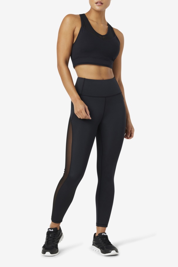 Fila UK Uplift Racerback Bra Top Black