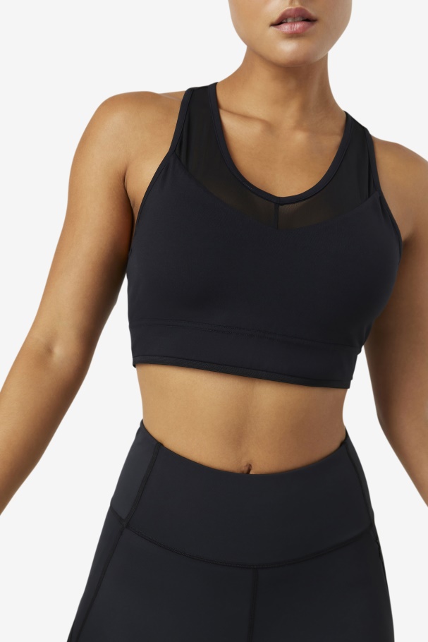 Fila UK Uplift Racerback Bra Top Black