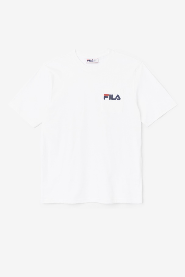 White Curtis Pocket Tee Fila UK