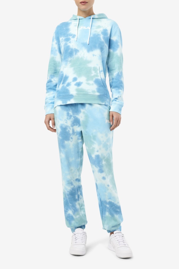 White/Splish/All/Latigo Bay Aerolynn Tie Dye Hoodie Fila UK
