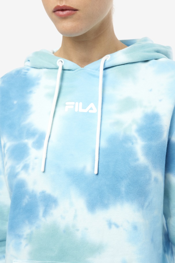 White/Splish/All/Latigo Bay Aerolynn Tie Dye Hoodie Fila UK