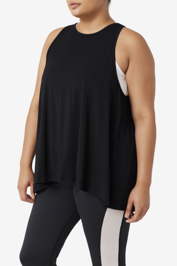 Fi-Lux Open Back Tank Top Fila UK Black