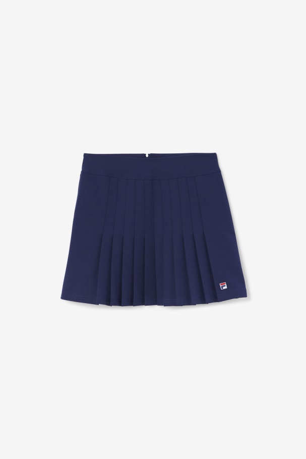 Fila UK Amy Pleated Skirt Navy