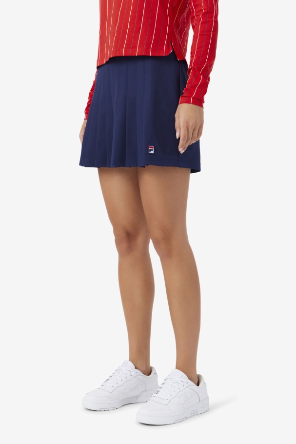 Fila UK Amy Pleated Skirt Navy