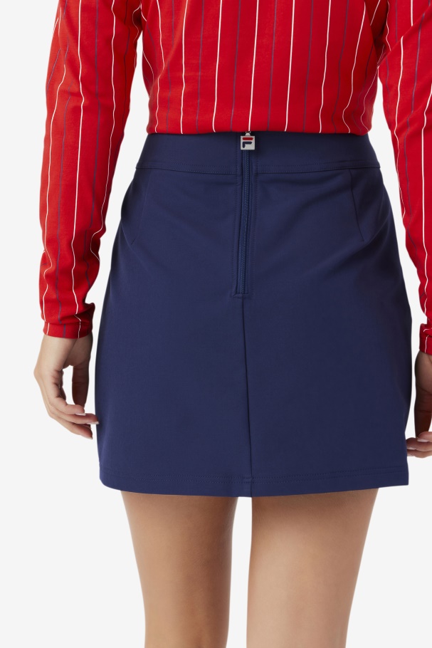 Fila UK Amy Pleated Skirt Navy