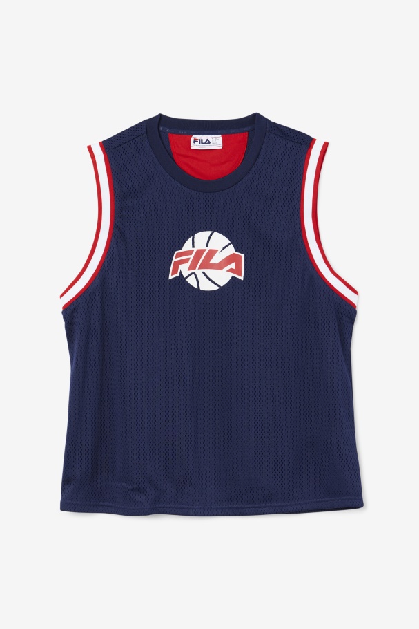 Ovi Basketball Jersey Fila UK Navy/Red/White