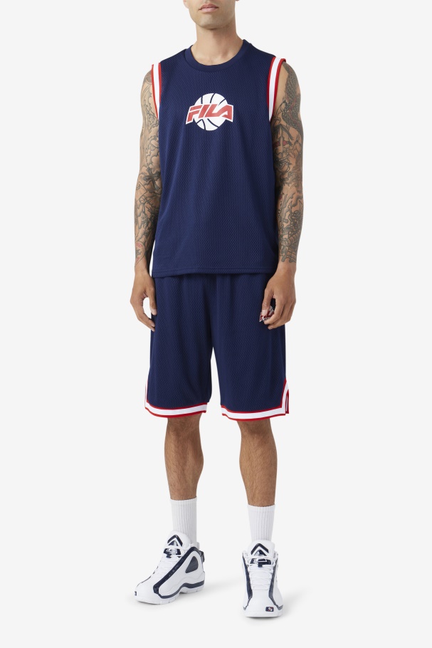 Ovi Basketball Jersey Fila UK Navy/Red/White