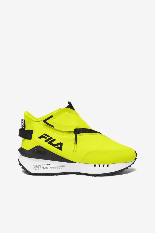 Women's Space Runner Fila UK Yellow/Black/White