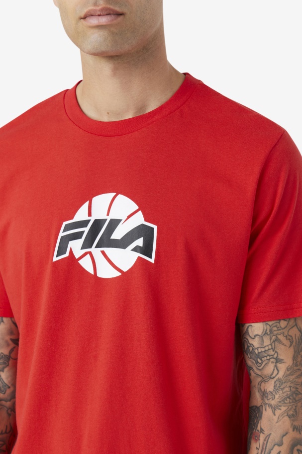 Nomi Tee Fila UK Red/White/Black