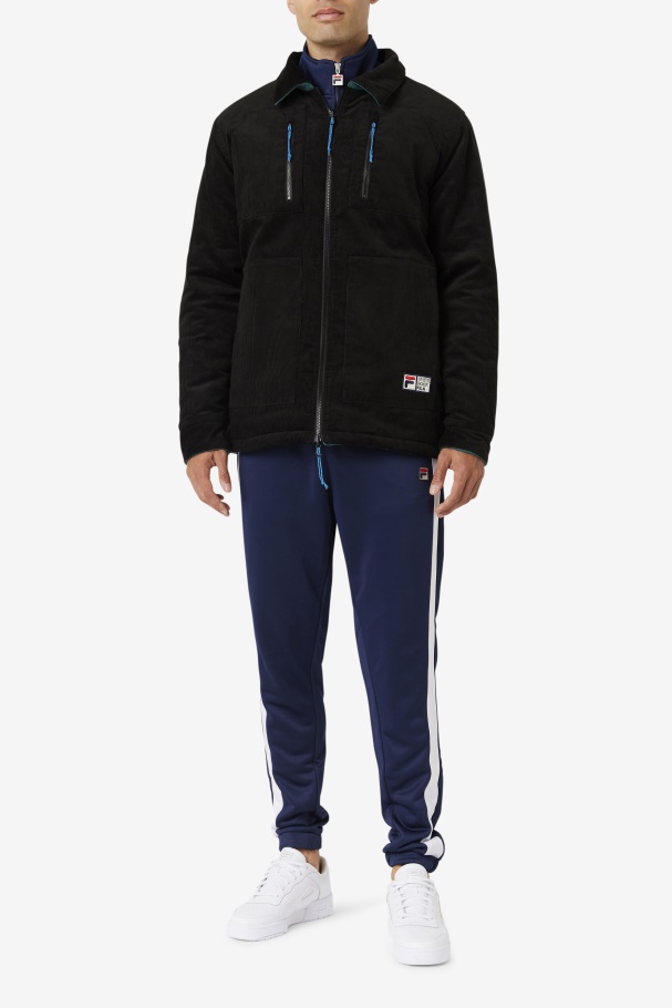 Black/June Bug Crank Reversible Jacket Fila UK