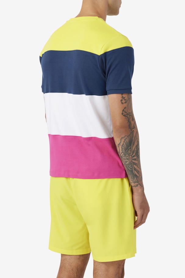 Fila UK Navy/White/Yellow Serve Crew