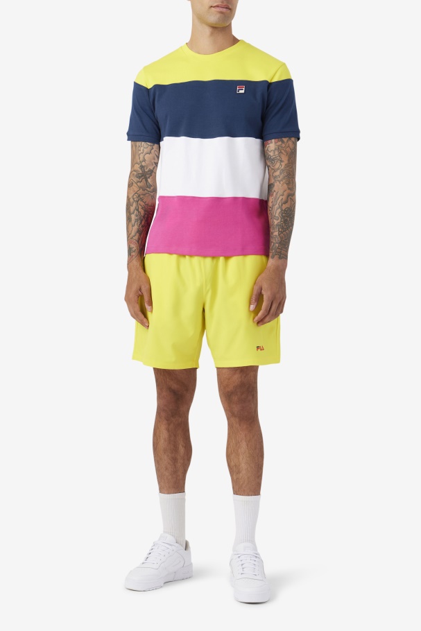 Fila UK Navy/White/Yellow Serve Crew