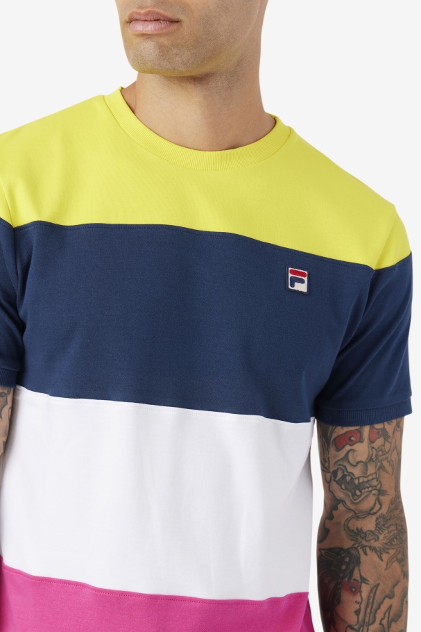 Fila UK Navy/White/Yellow Serve Crew