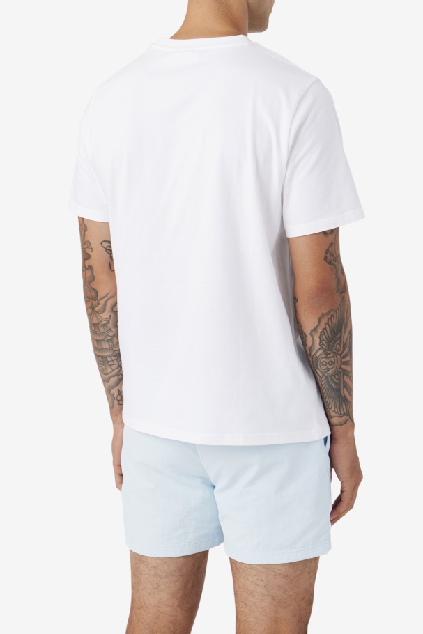 White Fila UK Spieten Tee