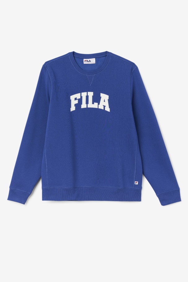 Blue/Gardenia Fila UK Kory Crewneck Sweatshsirt