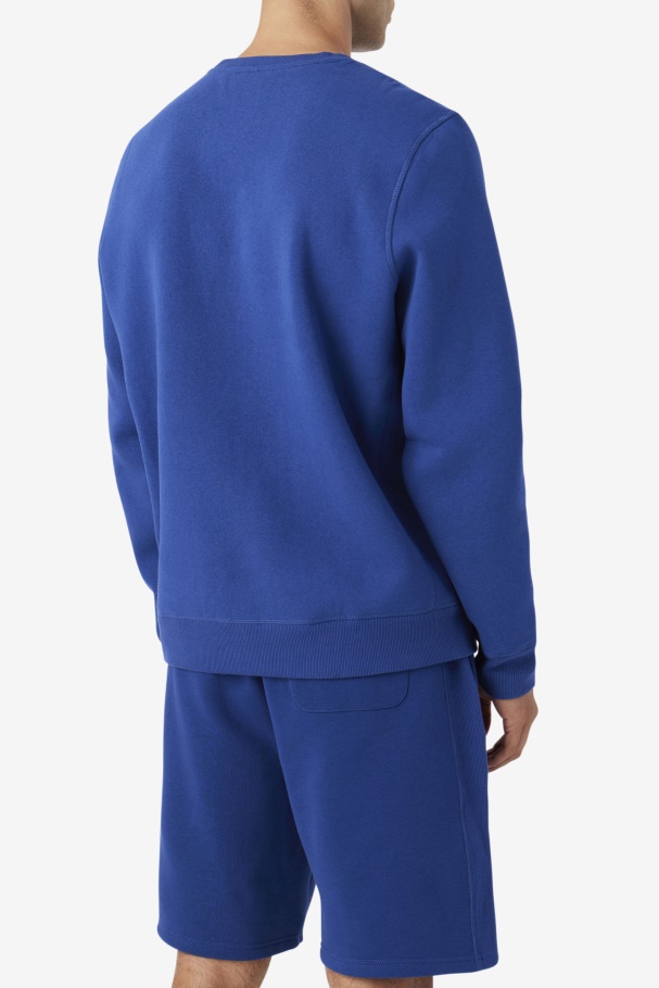 Blue/Gardenia Fila UK Kory Crewneck Sweatshsirt
