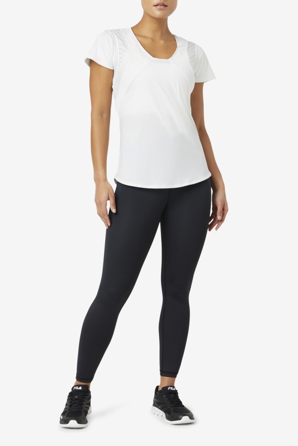 Forza Sleek 7/8 Leggings Fila UK Black