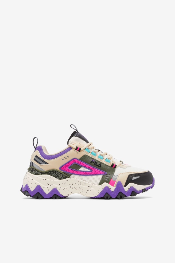 Gardenia/Thyme/Purple Fila UK Women's Oakmont Tr