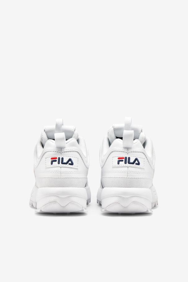 woMen\'s Disruptor 2 Premium Fila UK White/Navy/Red