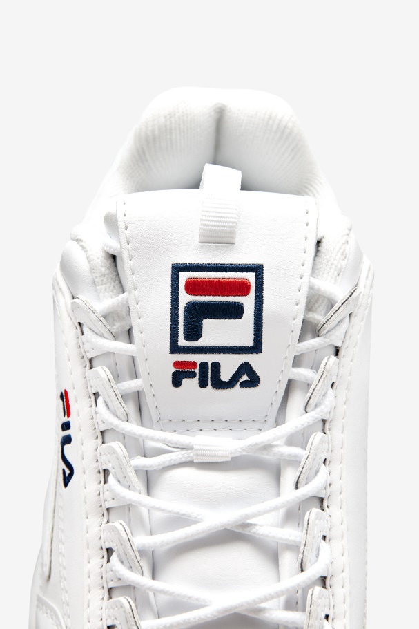 woMen\'s Disruptor 2 Premium Fila UK White/Navy/Red