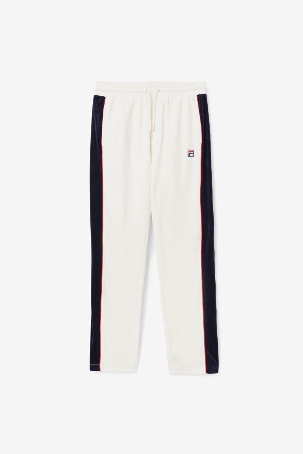 Cima Velour Pant Fila UK Gardenia/Red/Peacoat