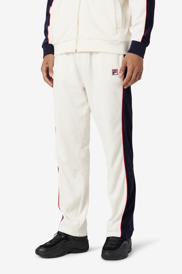 Cima Velour Pant Fila UK Gardenia/Red/Peacoat