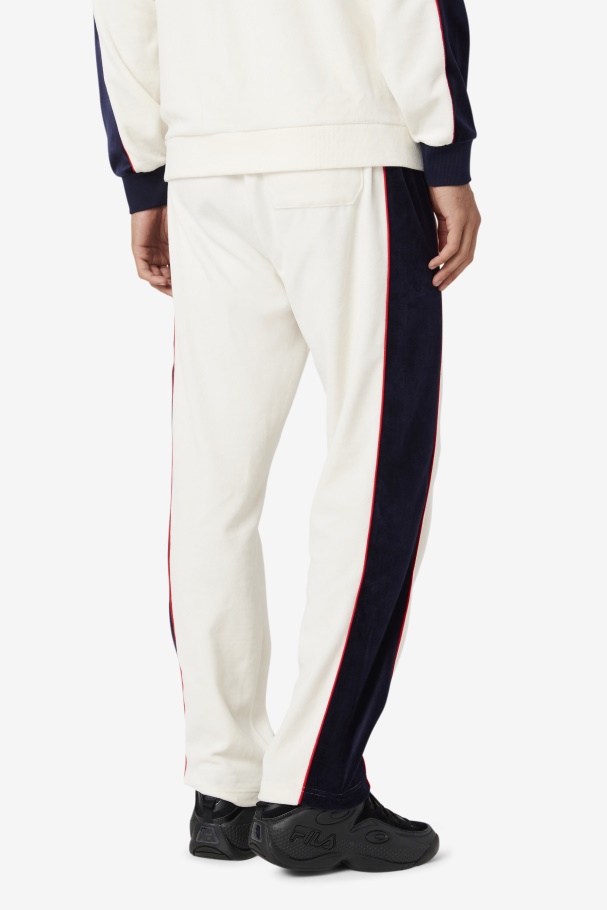 Cima Velour Pant Fila UK Gardenia/Red/Peacoat