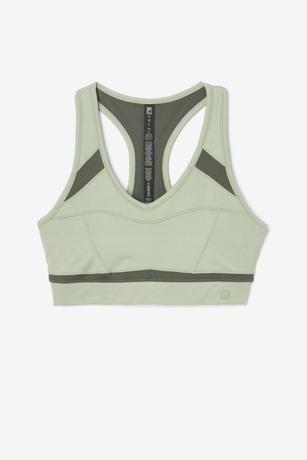 Fila UK Uplift Racerback Sports Bra Basil/Thyme