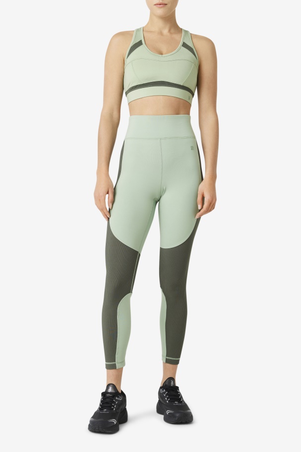 Fila UK Uplift Racerback Sports Bra Basil/Thyme