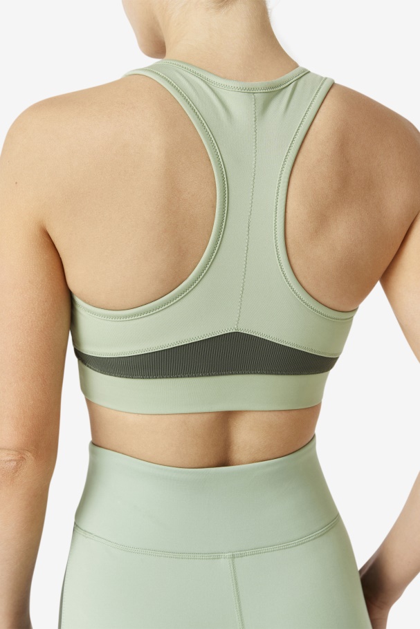 Fila UK Uplift Racerback Sports Bra Basil/Thyme