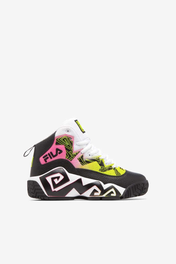 Big Kids' MB Fila UK Black/Yellow/White