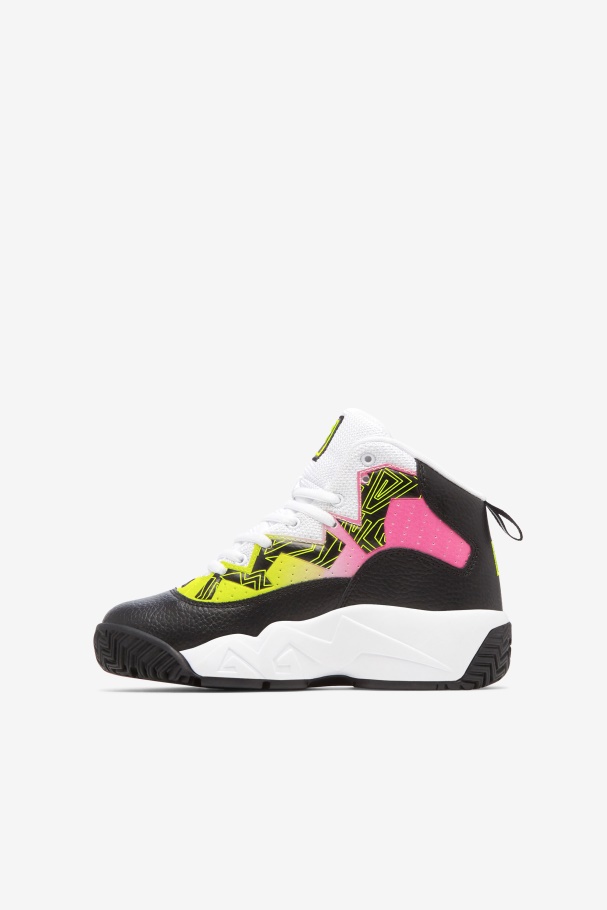Big Kids\' MB Fila UK Black/Yellow/White