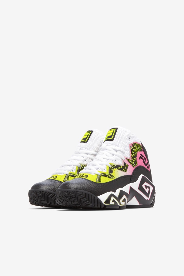 Big Kids\' MB Fila UK Black/Yellow/White