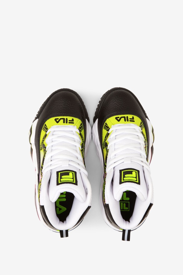 Big Kids\' MB Fila UK Black/Yellow/White