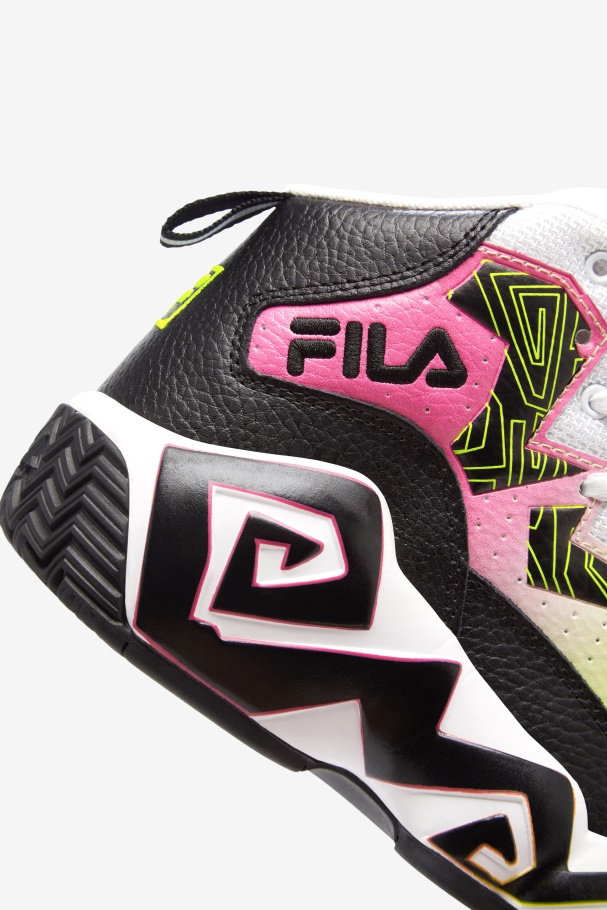 Big Kids\' MB Fila UK Black/Yellow/White